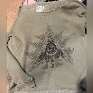 Billabong Olive Green Crew Sweatshirt